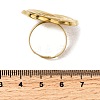 Adjustable 304 Stainless Steel Open Cuff Ring Components STAS-P403-01F-G-3