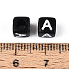 Initial Acrylic Horizontal Hole Beads OACR-ZX006-35A-3