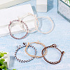 6Pcs 6 Colors Bohemian Cotton Cord Braided Bracelets BJEW-TA0001-28-4