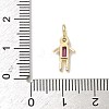 Brass Micro Pave Cubic Zirconia Pendants ZIRC-I356-17G-A06-3