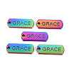 Rainbow Color Alloy Charms PALLOY-S180-250-NR-1