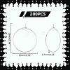 304 Stainless Steel Wine Glass Charms Rings STAS-UN0001-49P-3