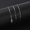 Brass Link Chain Necklaces for Women NJEW-D302-35P-2