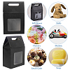 Rectangle Paper Storage Gift Boxes with Clear Window LS-CON-WH0095-60-5