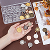 30Pcs 10 Colors Alloy Pendant Cabochon Settings FIND-PH0025-82-3