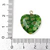 Handmade Millefiori Lampwork Heart Pendants LAMP-L080-01P-04-3