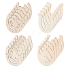 Unfinished Wooden Cutouts DIY-WH0430-141-1
