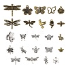 96Pcs 24 Style Tibetan Style Alloy Pendants TIBE-LS0001-03-2