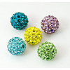 Polymer Clay Rhinestone Beads RB-H284-14MM-M-1