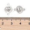 SHEGRACE Brass Round Links XGR0127P-123P-3