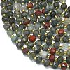 Natural African Bloodstone Beads Strands G-K389-E80-01-3