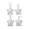 Rack Plating Brass Micro Pave Cubic Zirconia Pendants ZIRC-G168-47S-1