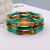 Acrylic Bamboo Joint Beaded Bracelets for Women FS-WG26A21-23-1