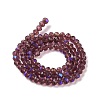 Electroplate Glass Beads Strands LS-EGLA-A034-T2mm-L14-2