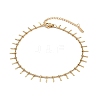 304 Stainless Steel Bar Tassel Charm Bracelets BJEW-G759-04G-2