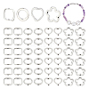 120Pcs 4 Styles Alloy Bead Frame FIND-UN0007-36-1