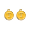 Golden Plated Alloy Enamel Charms ENAM-Q437-13T-1