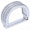 Zinc Alloy Clear Cubic Zirconia Tie Clips AJEW-WH20096-01-1