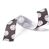 Single Face Volleyball Printed Polyester Grosgrain Ribbons SRIB-P019-01-3