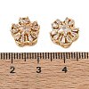 Brass Micro Pave Cubic Zirconia Beads CU-CBA3F77-08G-01-3