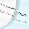 Unisex 304 Stainless Steel Necklaces NJEW-K305-12C-P-3