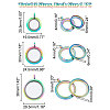 Unicraftale 3Pcs 3 Style 304 Stainless Steel Locket Pendants FIND-UN0001-83MC-3