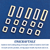 Unicraftale 48Pcs 4 Style 201 Stainless Steel Linking Rings STAS-UN0040-26-4