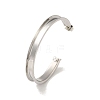 Rack Plating Iron Stud Half Hoop Earrings EJEW-M254-02P-1