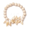 Summer Beach Natural Spiral Shell Stretch Bracelets BJEW-JB10355-1
