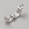 Rhodium Plated 925 Sterling Silver Enhancer Shortener Bails STER-WH0017-16P-3