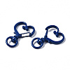 Spray Painted Eco-Friendly Alloy Swivel Snap Hooks Clasps PALLOY-T080-17-NR-4