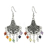 Gemstone Tassel Chandelier Earrings EJEW-JE07176-01-2