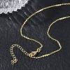 Brass Mixed Chain Necklaces for Women KK-CBA2293-11G-3