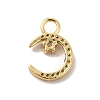 Rack Plating Brass Micro Pave Cubic Zirconia Charms KK-P230-21G-A-2