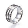 201 Stainless Steel Ring Core Blank for Inlay Jewelry Making RJEW-ZX002-05-6-3