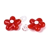 Handmade Lampwork Pendants LAMP-Q039-21G-2