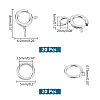 20Pcs 925 Sterling Silver Spring Ring Clasps STER-PH0001-33B-2