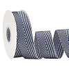 9M Polycotton(Polyester Cotton) Herringbone Ribbon OCOR-WH0093-08B-1