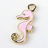 Sea Horse Alloy Enamel Pendants X-ENAM-Q033-38A-2