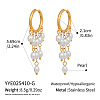 304 Stainless Steel Oval Chandelier Earrings DG6288-1-2