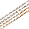 Craftdady 10 Yards 2 Colors Brass Rhinestone Strass Chains CHC-CD0001-03-8