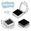 Square Plastic Loose Diamond Storage Boxes VBOX-WH0005-08-3