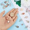 24Pcs 6 Colors Alloy Enamel Pendants FIND-FH0005-69-3