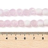 Frosted Crackle Glass Beads Strands GLAA-U001-6mm-M03-4