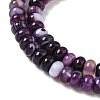 Natural Banded Agate Beads Strands G-F790-I01-01O-4