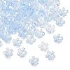 60G Baking Paint Transparent Glass Bead Caps DGLA-YW0001-63B-1