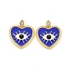 Rack Plating Brass Cubic Zirconia Pendants ZIRC-C031-02G-2