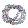 Electroplate Glass Beads Strands EGLA-P069-02A-AB10-2