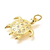 Brass Micro Pave Cubic Zirconia Pendants LS-KK-Q040-02A-G-2