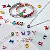 Spray Painted Zinc Alloy Slide Charms ALRI-WH0005-13Z-4